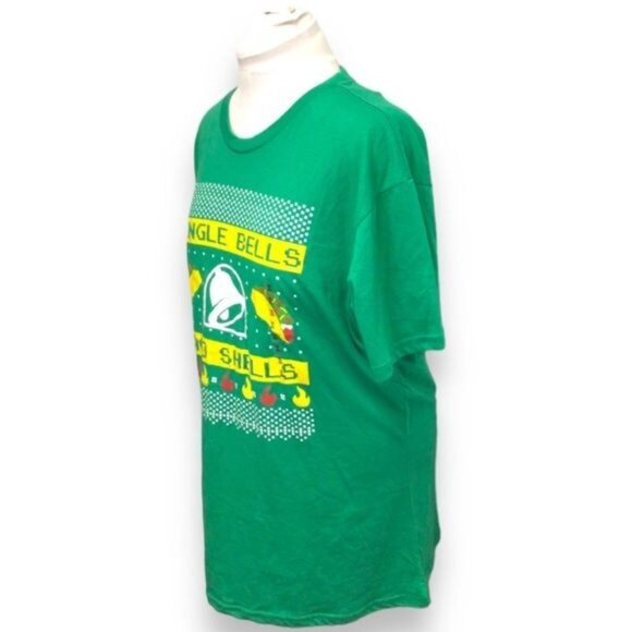 Ripple Junction Taco Bell Christmas Graphic Tee, Green, size 2X - Picture 3 of 6